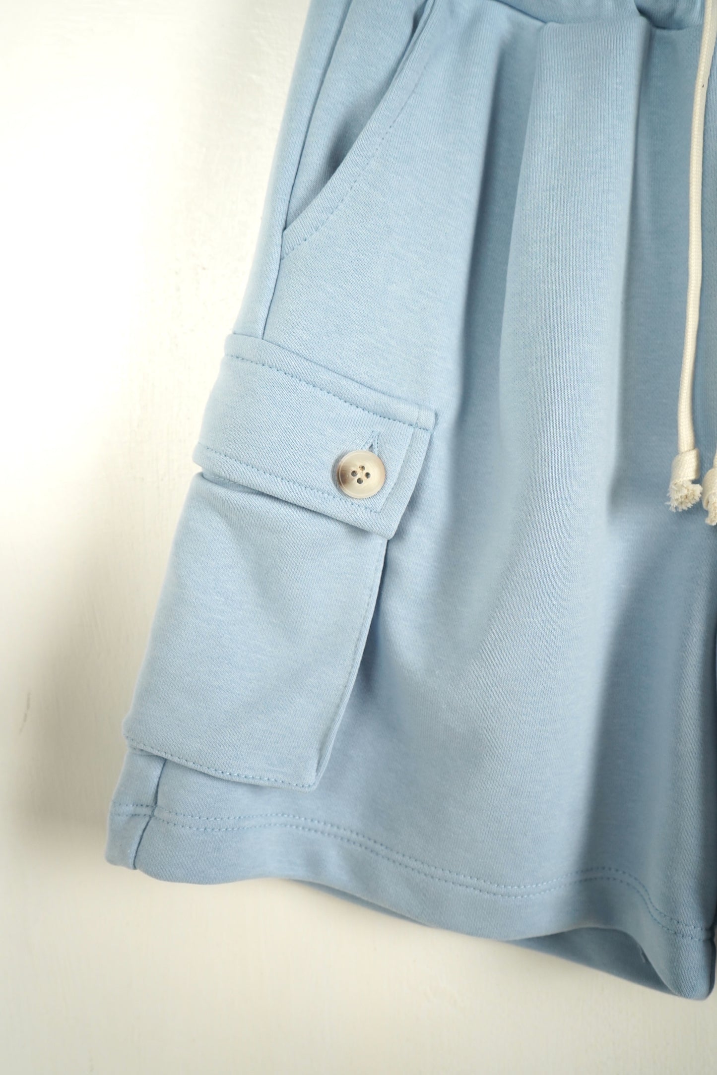 CARGO KIDS IN COTONE CELESTE