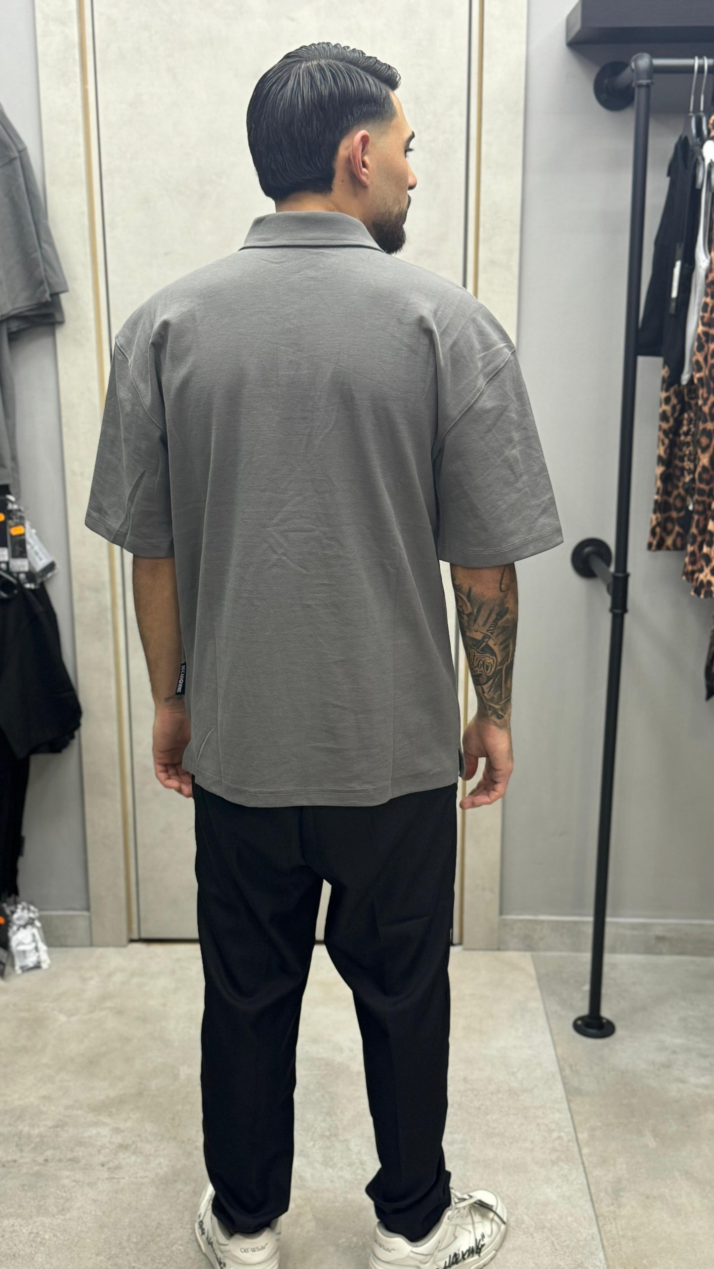POLO OVER SIZE GRIGIA