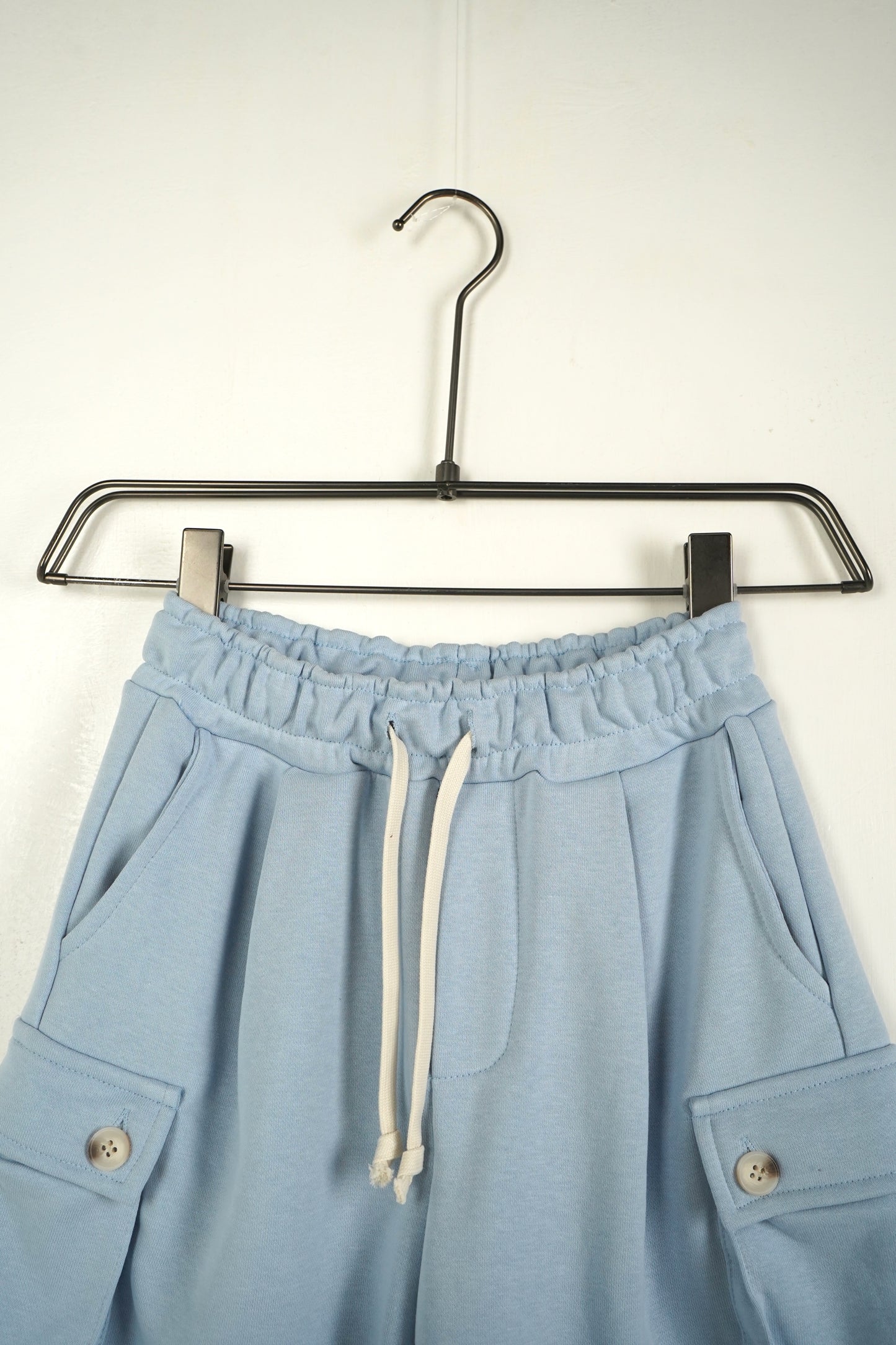 CARGO KIDS IN COTONE CELESTE