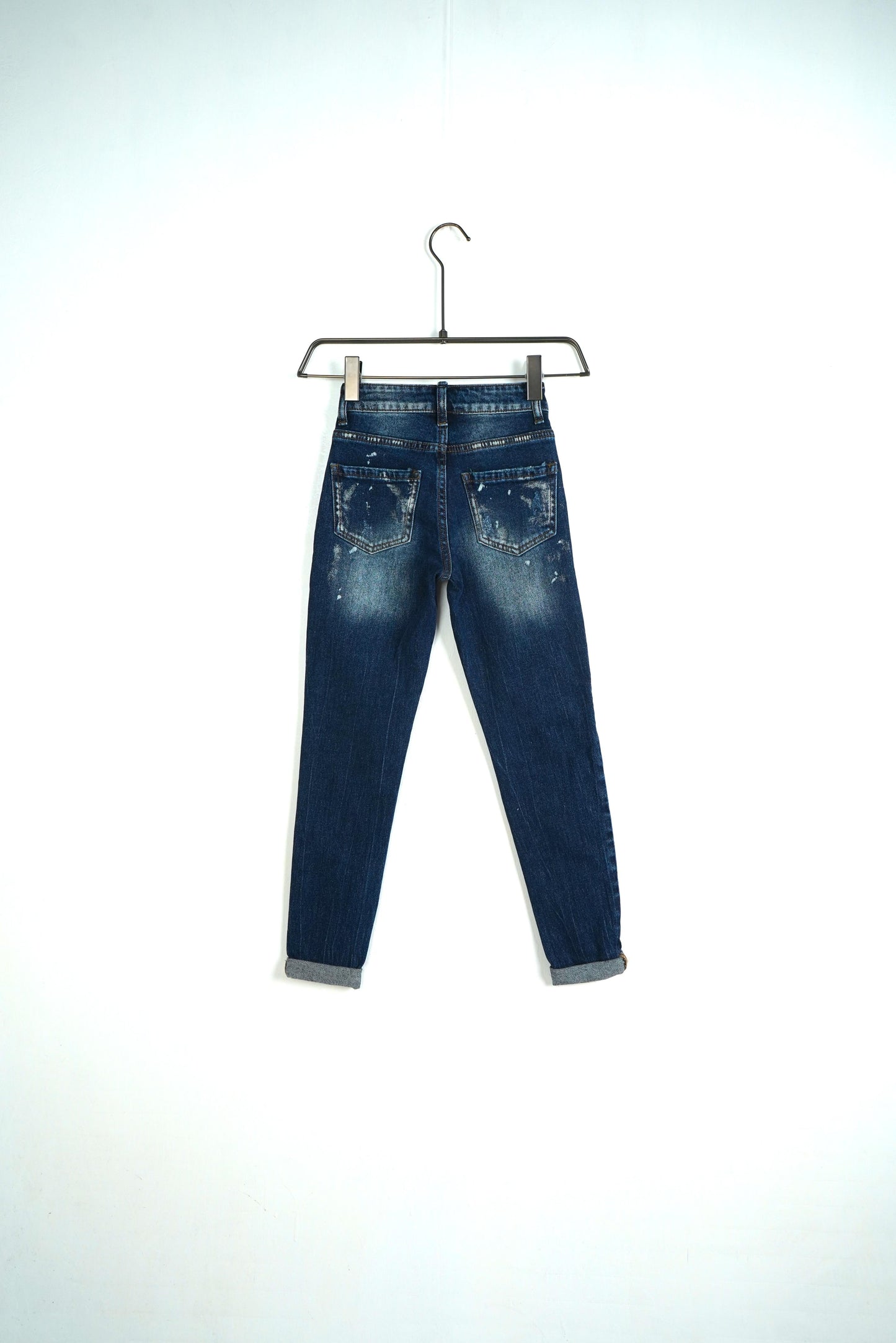 JEANS SKINNY KIDS SVERNICIATO NERO