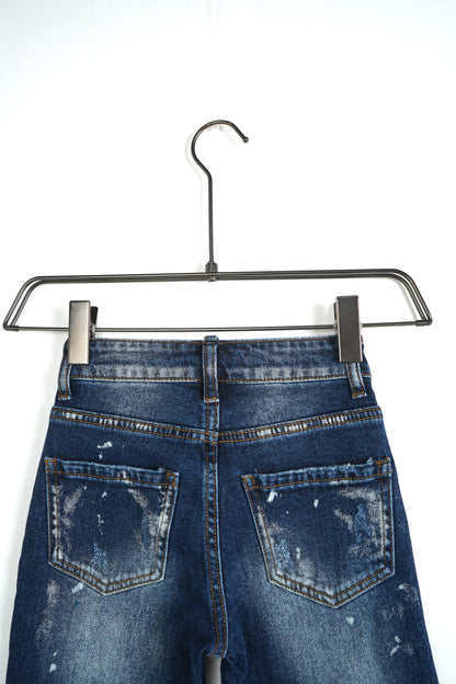 JEANS SKINNY KIDS SVERNICIATO NERO