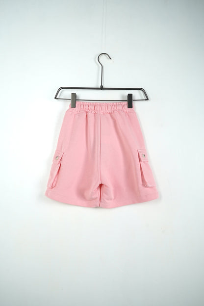 CARGO KIDS IN COTONE ROSA