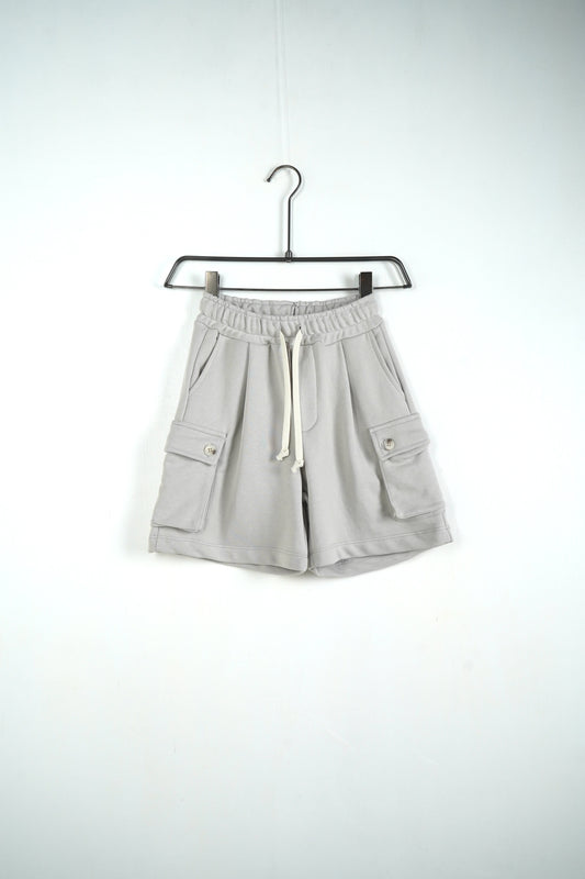 CARGO KIDS IN COTONE GRIGIO GHIACCIO
