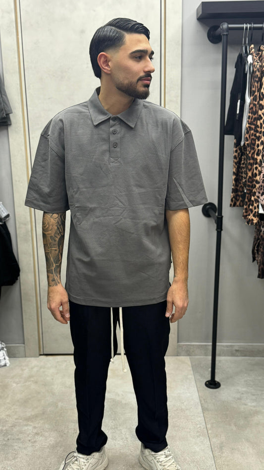POLO OVER SIZE GRIGIA