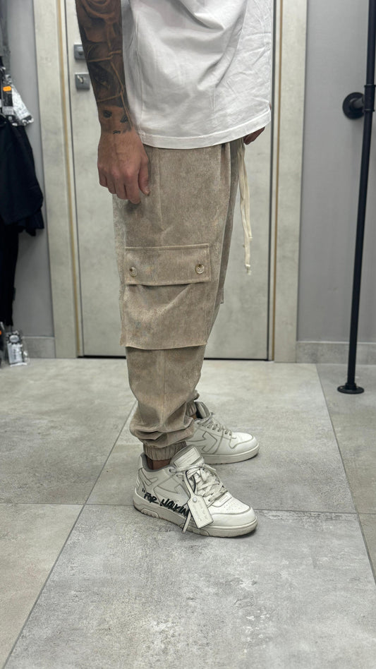 CARGO COSTINE MILLE RIGHE BEIGE