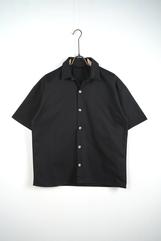 CAMICIA COTONE LISCIA NERA