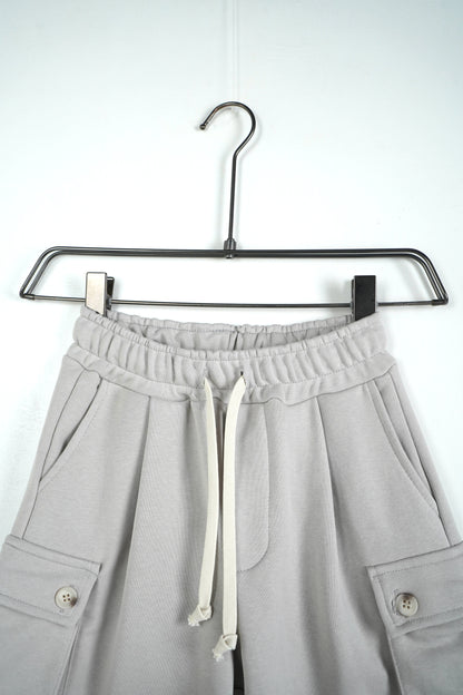 CARGO KIDS IN COTONE GRIGIO GHIACCIO