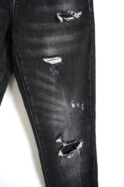 JEANS SKINNY KIDS SVERNICIATO NERO