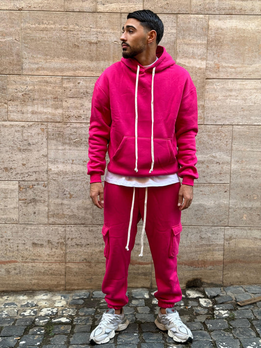 TUTA DOPPIO COTONE FUCSIA