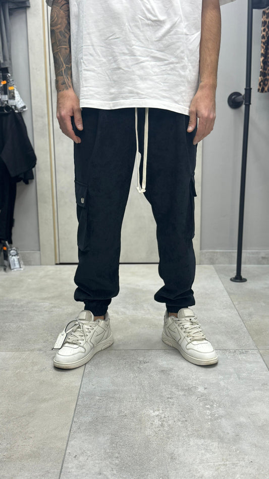 CARGO COSTINE MILLE RIGHE NERO