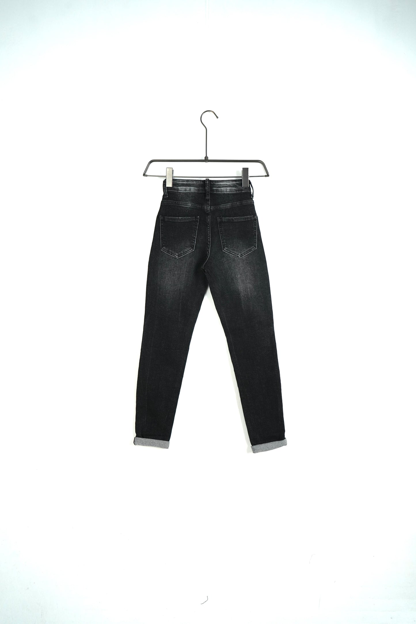 JEANS SKINNY KIDS SVERNICIATO NERO