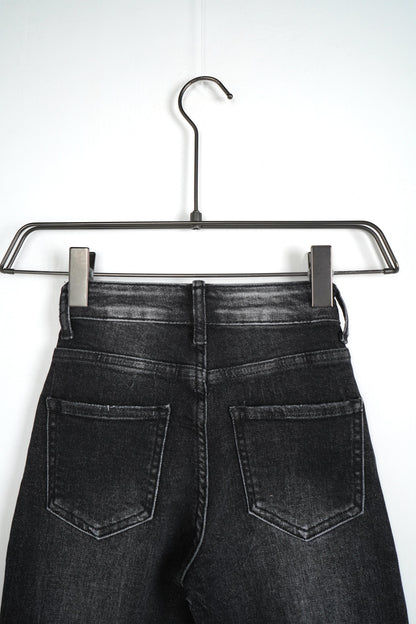 JEANS SKINNY KIDS SVERNICIATO NERO