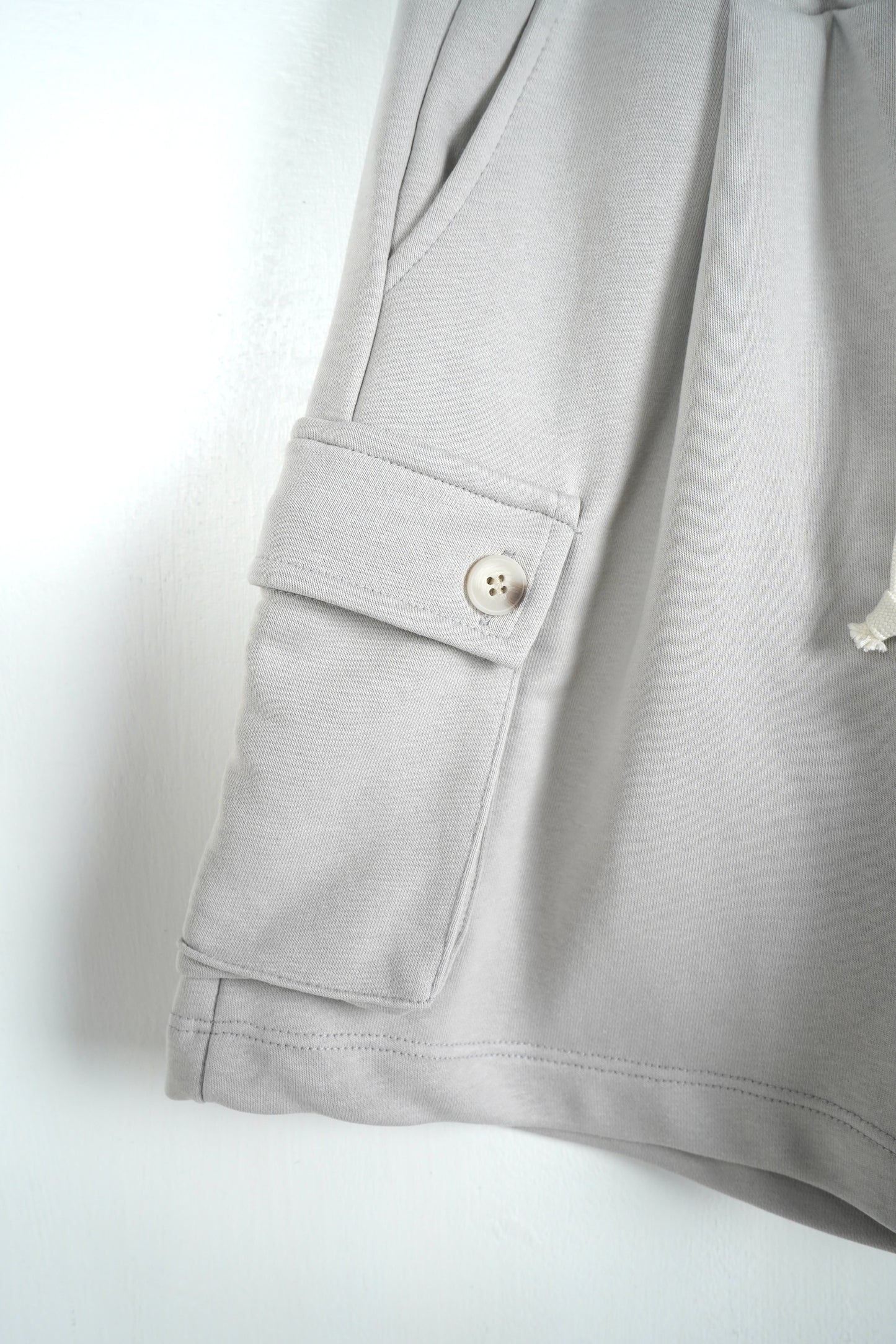 CARGO KIDS IN COTONE GRIGIO GHIACCIO