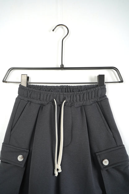 CARGO KIDS IN COTONE GRIGIO PIOMBO