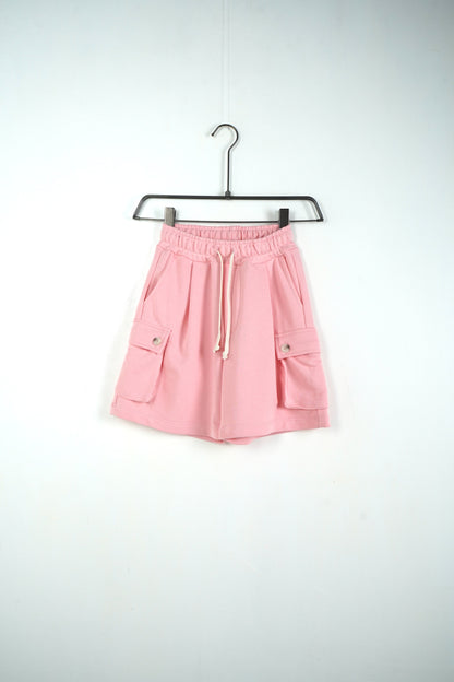 CARGO KIDS IN COTONE ROSA