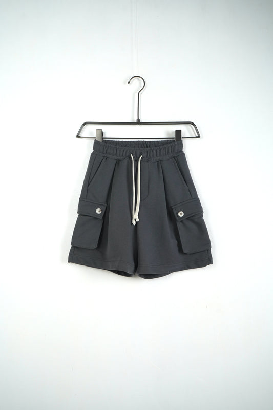 CARGO KIDS IN COTONE GRIGIO PIOMBO