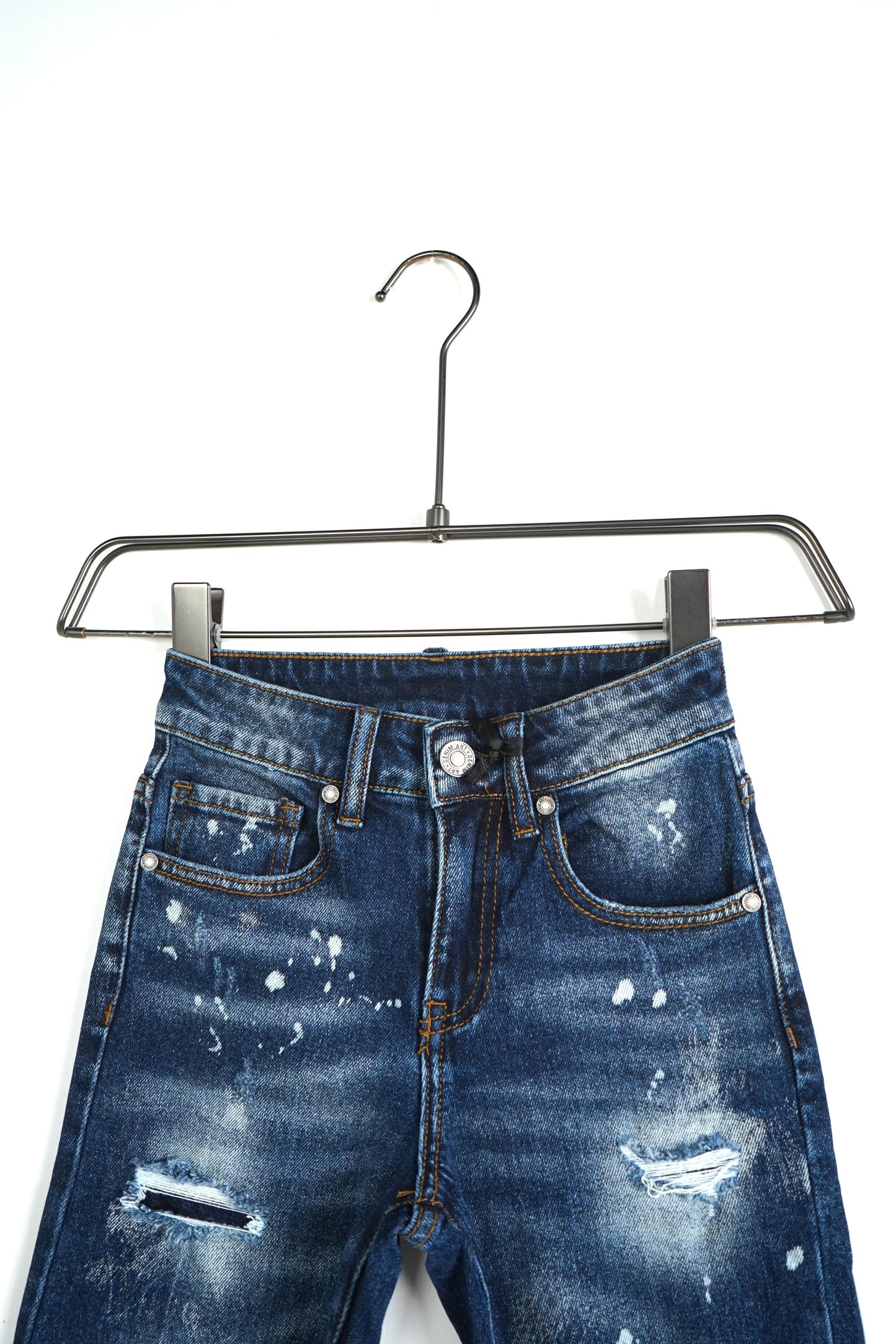 JEANS SKINNY KIDS SVERNICIATO NERO