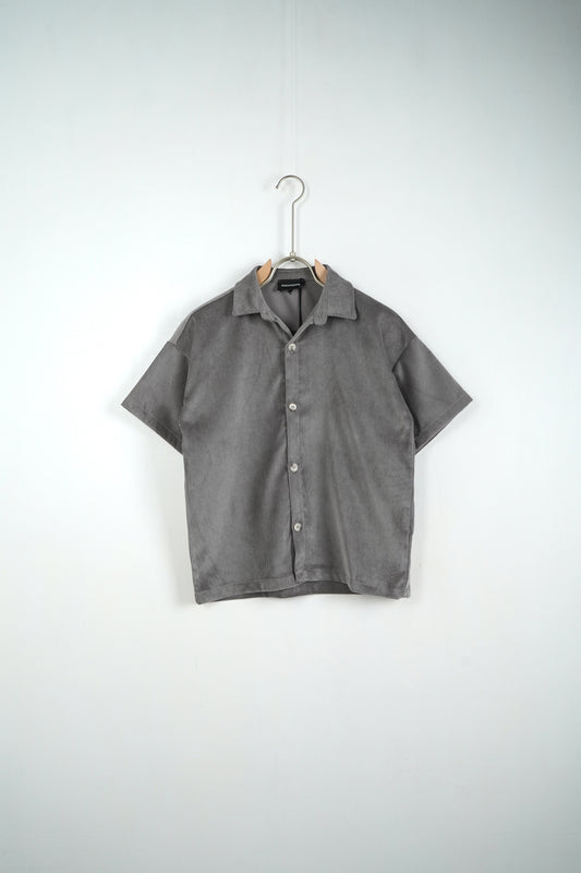 CAMICIA KIDS A COSTINE GRIGIA