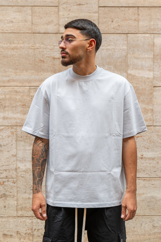 T-SHIRT COLLO ALTO GRIGIA